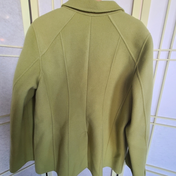 Woolmark woolrich Wool vintage coat green XL - Picture 5 of 7